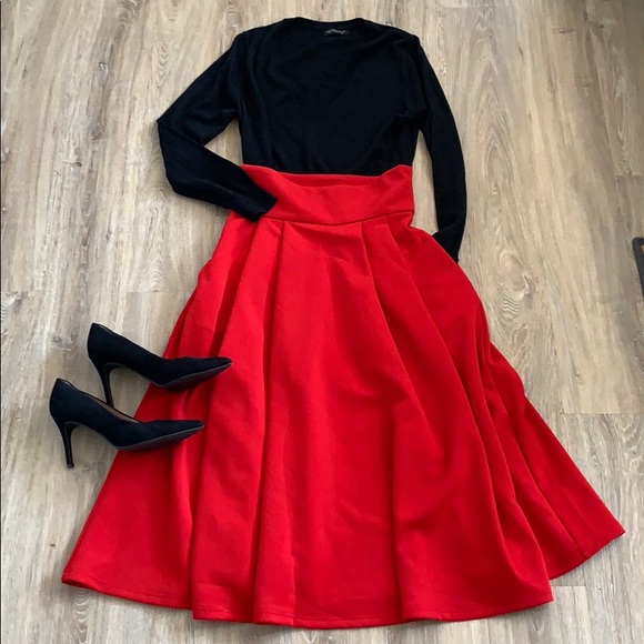SHEIN Dresses & Skirts - Long Red Skirt 🌹